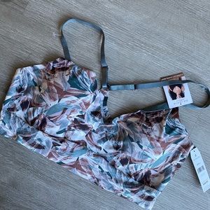 Danskin Intimates L laser cut lounge Bra NWT